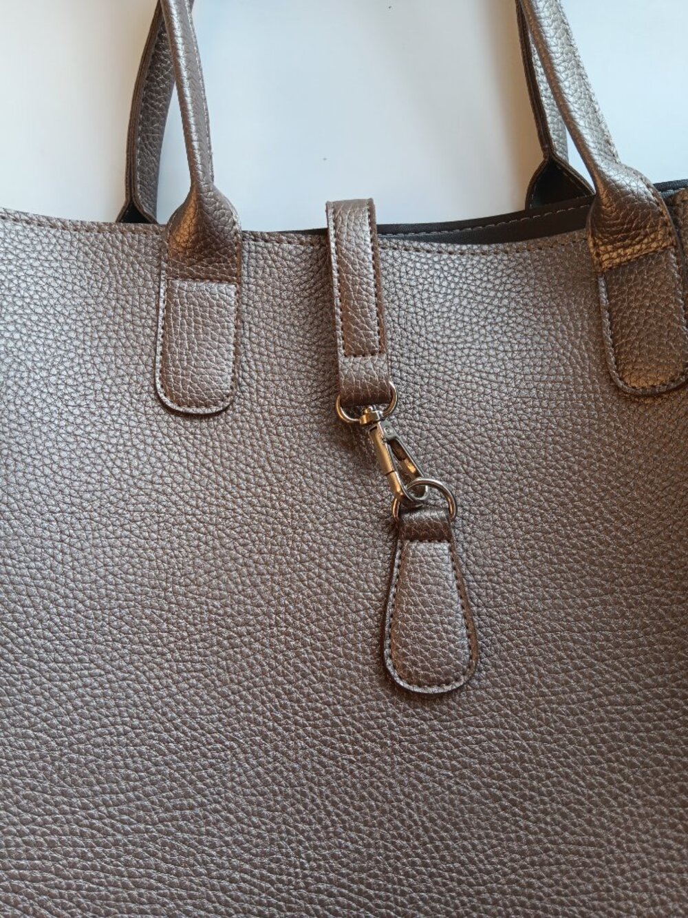 Ulta Beauty Metallic Bronze Textured Tote Bag - Picture 2 of 7